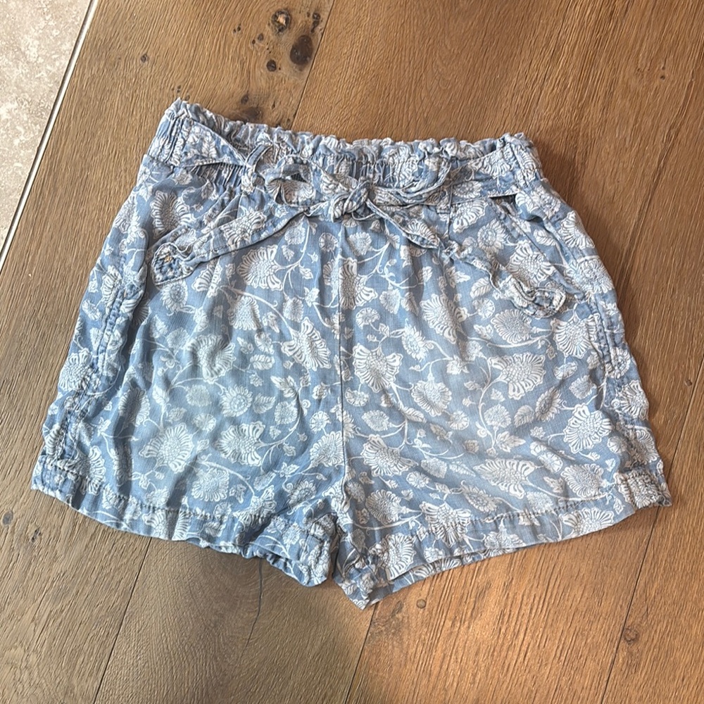 Knox Rose High Waist Blue and White Shorts